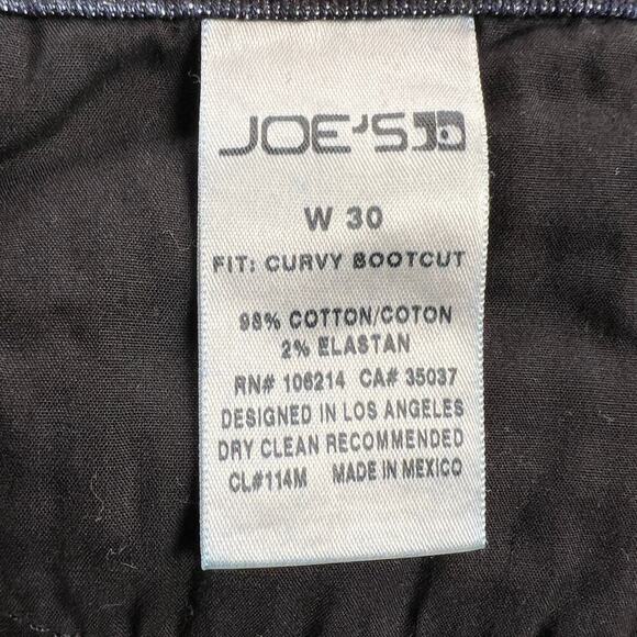 Joe’s Jeans Curvy Bootcut Dark Dixie Wash Mid Rise 35” Inseam Tall Size 30 - Picture 5 of 13